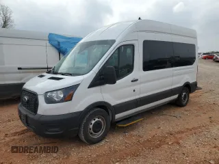2024 Ford Transit z VIN 1FDAX2X87RKA56893, wystawiony jako Copart lot #51166465 z przebiegiem 10 273 mil mil oraz Nie do naprawy • Non repairable. Historia ofert i sprzedaży dostępna na DreamBid. Obrazek 1.