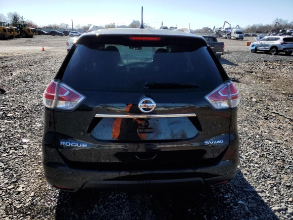 2016 Nissan Rogue S with VIN KNMAT2MV0GP620670, listed as a Copart auction lot 50888745 with 0 mi miles and Salvage Title. Bid and sale history available at carsss.com. Image 6.