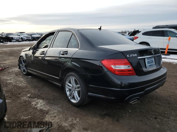 2014 Mercedes-Benz C 250 Sport with VIN WDDGF4HB0EG243970, listed as a Copart auction lot 46262115 with 103,734 mi miles and Salvage title. Bid and sale history available at DreamBid. Image 2.