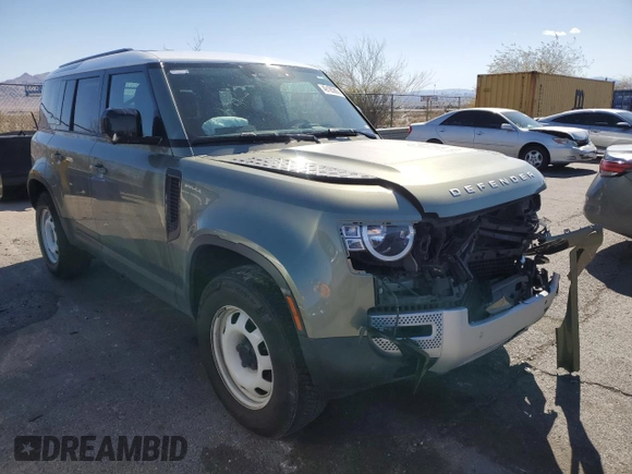 2023 Land Rover Defender S with VIN SALEJ7EX2P2234133, listed as a Copart auction lot 49185905 with 29,315 mi miles and Salvage title. Bid and sale history available at DreamBid. Image 4.