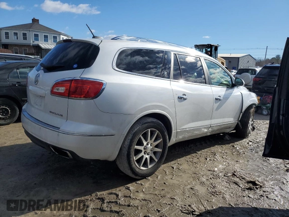 2017 Buick Enclave Leather with VIN 5GAKRBKD2HJ318347, listed as a Copart auction lot 46745585 with Not Provided miles and Salvage Title. Bid and sale history available at DreamBid. Image 3.