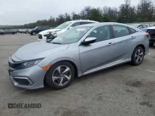 2020 Honda Civic LX with VIN 2HGFC2F66LH536784, listed as a Copart auction lot 61076375 with 41,004 mi miles and Salvage title. Bid and sale history available at DreamBid. Image 1.