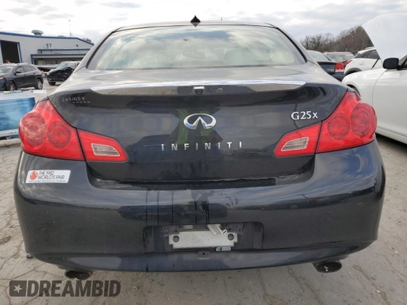 2012 Infiniti G25 Sedan x with VIN JN1DV6AR2CM860226, listed as a Copart auction lot 83296134 with 0 mi miles and Clean Title. Bid and sale history available at carsss.com. Image 6.