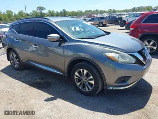 2015 Nissan Murano SL with VIN 5N1AZ2MG1FN281343, listed as a IAAI auction lot 41964042 with 127,146 mi miles. Bid and sale history available at carsss.com. Image 1.