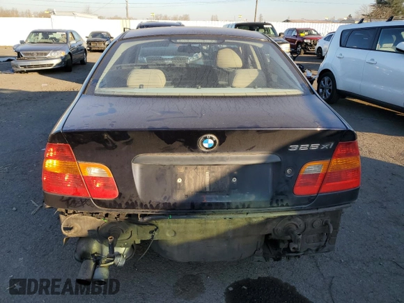 2002 BMW 3 Series 325xi with VIN WBAEU33442PH85398, listed as a Copart auction lot 42759435 with Not provided miles and Salvage title. Bid and sale history available at DreamBid. Image 6.