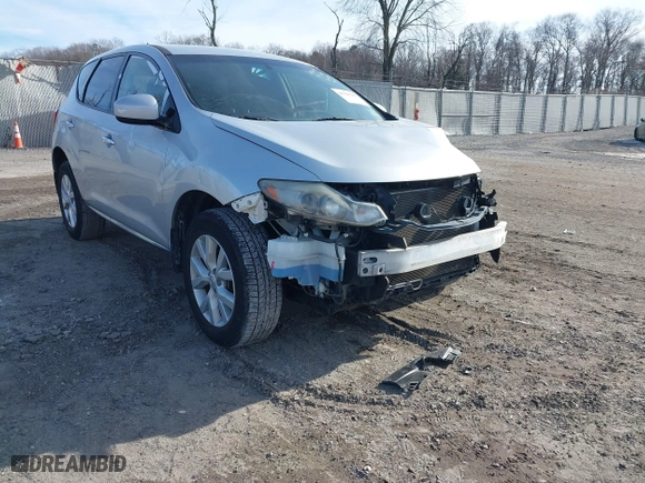 2014 Nissan Murano SL with VIN JN8AZ1MUXEW409029, listed as a IAAI auction lot 41305453 with 164,676 mi miles. Bid and sale history available at carsss.com. Image 1.
