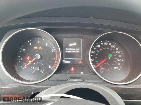 2018 Volkswagen Tiguan S with VIN 3VV1B7AXXJM067370, listed as a Copart auction lot 53645945 with 143,137 mi miles and Salvage title. Bid and sale history available at DreamBid. Image 9.