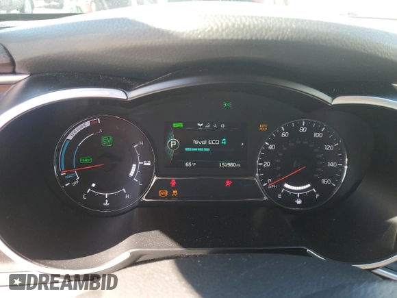 2014 Kia Optima Hybrid EX with VIN KNAGN4AD8E5073908, listed as a Copart auction lot 67795644 with 151,980 mi miles and Salvage Title. Bid and sale history available at carsss.com. Image 9.