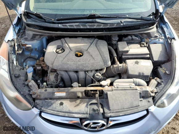 2011 Hyundai Elantra Ltd with VIN KMHDH4AE2BU104654, listed as a Copart auction lot 50152785 with 110,478 mi miles and Salvage Title. Bid and sale history available at carsss.com. Image 11.
