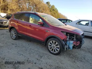 2017 Ford Escape Titanium with VIN 1FMCU0J94HUD34112, listed as a Copart auction lot 85837974 with 127,576 mi miles and Salvage Title. Bid and sale history available at carsss.com. Image 4.