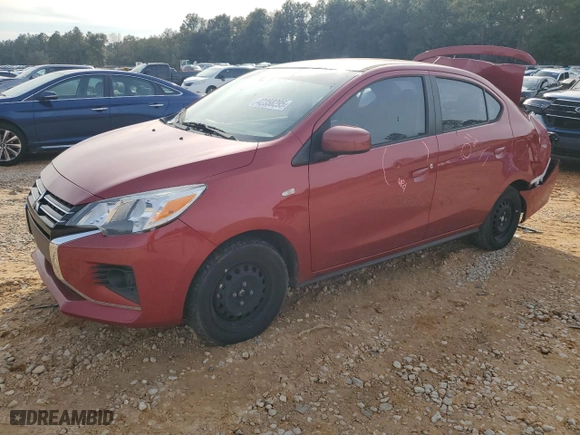2022 Mitsubishi Mirage G4 ES with VIN ML32FUFJ8NHF00615, listed as a Copart auction lot 42358295 with 49,952 mi miles and Salvage Title. Bid and sale history available at carsss.com. Image 1.