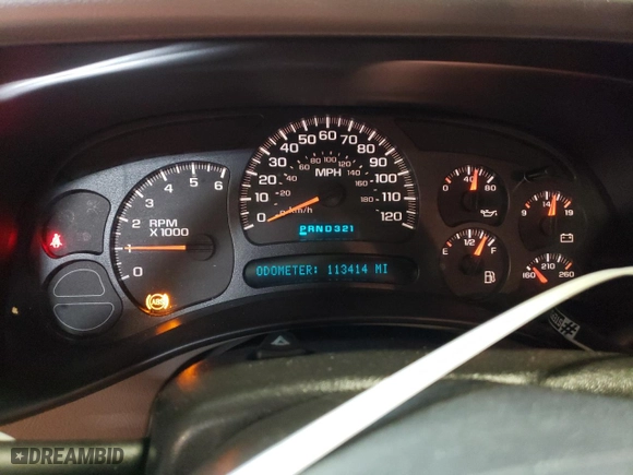 2004 Chevrolet Silverado 1500 Z71 with VIN 2GCEK19T341265752, listed as a Copart auction lot 47968214 with 113,414 mi miles and Salvage Title. Bid and sale history available at carsss.com. Image 9.