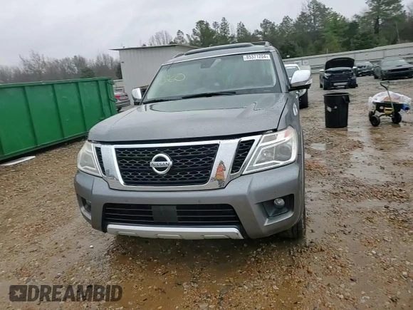2017 Nissan Armada SL with VIN JN8AY2NDXH9009174, listed as a Copart auction lot 85371204 with 108,094 mi miles and Salvage Title. Bid and sale history available at carsss.com. Image 11.