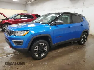 2018 Jeep Compass Trailhawk z VIN 3C4NJDDBXJT342632, wystawiony jako Copart lot #57302595 z przebiegiem 84 160 mil mil oraz Czysty tytuł • Clean title. Historia ofert i sprzedaży dostępna na DreamBid. Obrazek 1.
