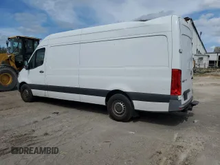 2021 Mercedes-Benz Sprinter Cargo with VIN W1Y4ECHY1MT070055, listed as a Copart auction lot 76815204 with 76,282 mi miles and Salvage Title. Bid and sale history available at carsss.com. Image 2.