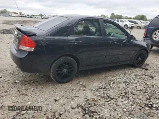 2009 Kia Spectra EX with VIN KNAFE221395026165, listed as a Copart auction lot 73715994 with 245,813 mi miles and Salvage Title. Bid and sale history available at carsss.com. Image 3.