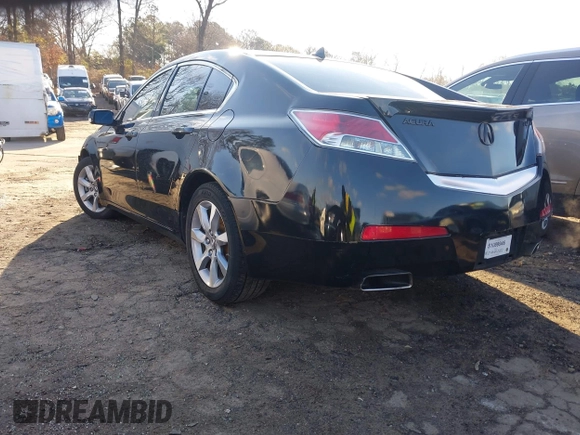 2012 Acura TL Tech Auto with VIN 19UUA8F50CA025948, listed as a IAAI auction lot 41723890 with 203,424 mi miles. Bid and sale history available at carsss.com. Image 3.