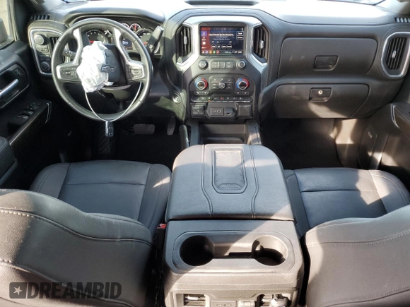 2021 Chevrolet Silverado 1500 LT Trail Boss with VIN 1GCPYFEL7MZ172461, listed as a Copart auction lot 46860225 with 41,742 mi miles and Salvage Title. Bid and sale history available at DreamBid. Image 8.