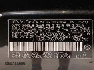 2008 Lexus LS 460 с VIN JTHBL46F985079801, выставлен на аукционе IAAI как лот 42489077 с пробегом 170 961 миль миль и . История ставок и продаж доступна на DreamBid. Изображение 9.