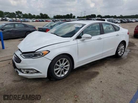 2017 Ford Fusion SE with VIN 3FA6P0HD1HR115897, listed as a Copart auction lot 61087315 with 124,311 mi miles and Salvage title. Bid and sale history available at DreamBid. Image 1.