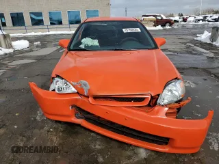 1996 Honda Civic CX with VIN 2HGEJ6329TH119752, listed as a Copart auction lot 45760035 with 191,895 mi miles and Salvage Title. Bid and sale history available at carsss.com. Image 5.