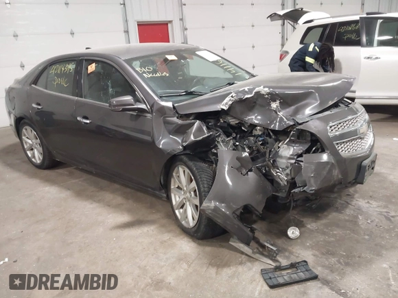 2013 Chevrolet Malibu LTZ with VIN 1G11H5SA1DF281933, listed as a IAAI auction lot 42114395 with 193,550 mi miles and . Bid and sale history available at DreamBid. Image 1.