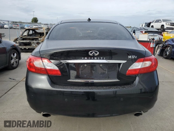 2013 Infiniti M37 with VIN JN1BY1AR0DM601575, listed as a Copart auction lot 78614134 with 158,729 mi miles and Salvage Title. Bid and sale history available at carsss.com. Image 6.