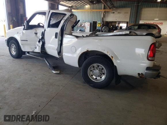 2002 Ford F-250 XL with VIN 1FTNW20F42EA99285, listed as a Copart auction lot 62635614 with Not Provided miles and Salvage Title. Bid and sale history available at DreamBid. Image 2.