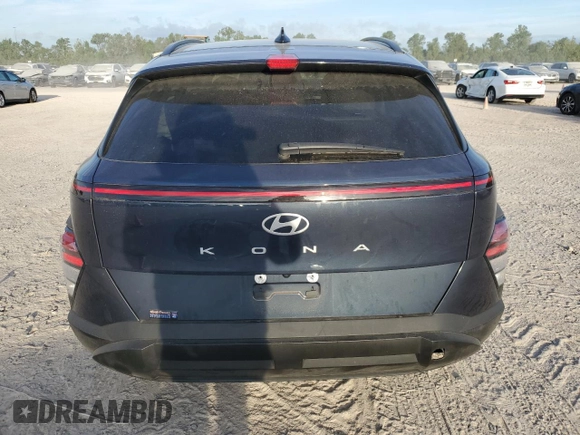 2024 Hyundai Kona SEL with VIN KM8HB3AB4RU046429, listed as a Copart auction lot 67695904 with 9,300 mi miles and Salvage Title. Bid and sale history available at carsss.com. Image 6.