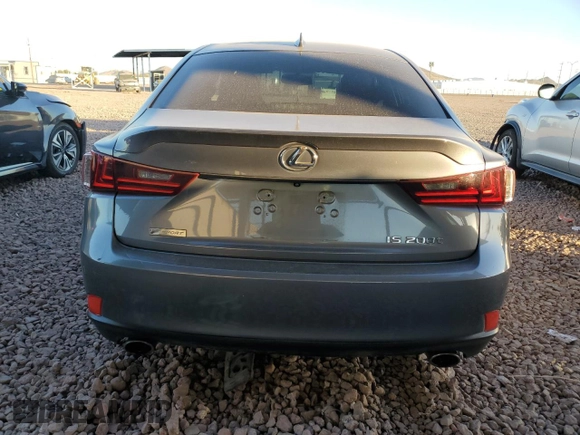 2016 Lexus IS 200t with VIN JTHBA1D25G5038312, listed as a Copart auction lot 44043785 with 112,824 mi miles and Salvage Title. Bid and sale history available at DreamBid. Image 6.