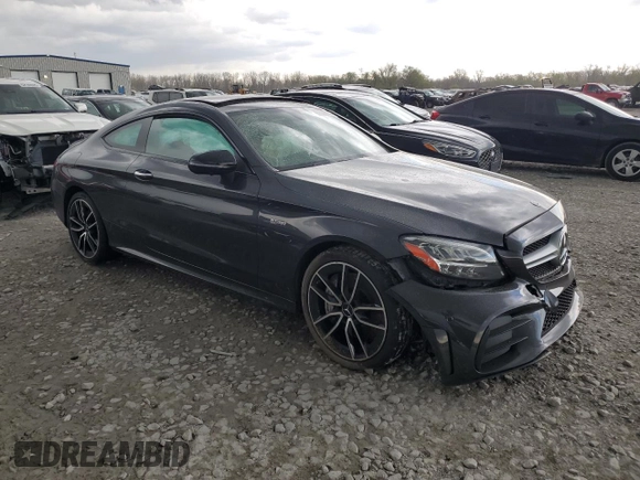 2021 Mercedes-Benz C 43 AMG with VIN W1KWJ6EB9MG089364, listed as a Copart auction lot 52339195 with Not provided miles and Salvage title. Bid and sale history available at DreamBid. Image 4.