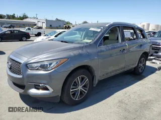 2019 Infiniti QX60 Luxe with VIN 5N1DL0MM3KC501225, listed as a Copart auction lot 62791955 with 63,402 mi miles and Salvage title. Bid and sale history available at DreamBid. Image 1.