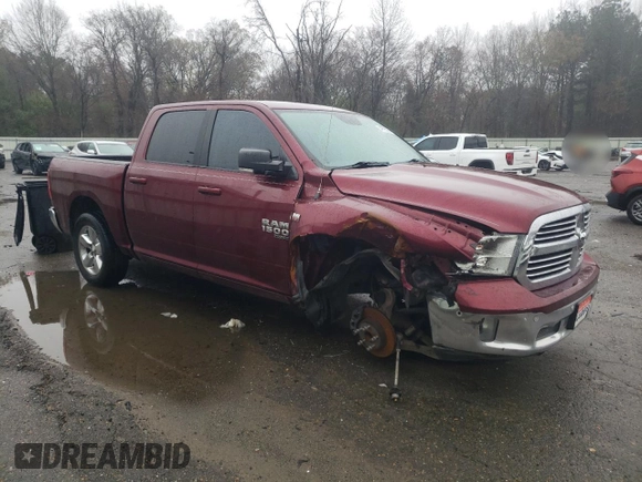 2019 Ram 1500 Classic Lone Star with VIN 1C6RR6LT1KS563496, listed as a Copart auction lot 44795285 with 75,753 mi miles and Salvage Title. Bid and sale history available at carsss.com. Image 4.