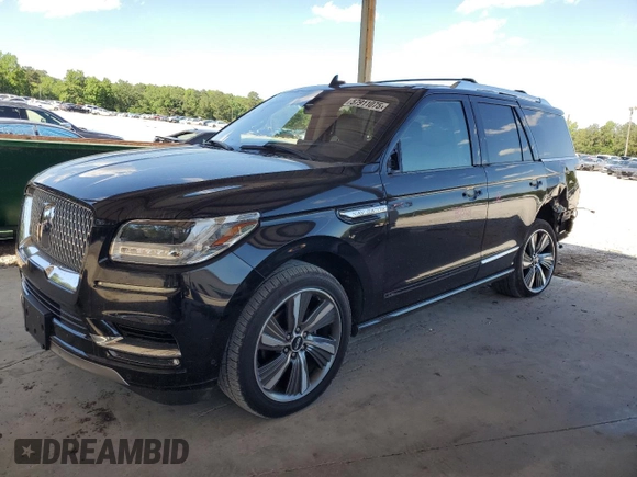 2019 Lincoln Navigator Reserve with VIN 5LMJJ2LT3KEL03131, listed as a Copart auction lot 57911075 with 150,624 mi miles and Salvage title. Bid and sale history available at DreamBid. Image 1.