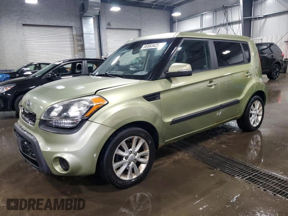2013 Kia Soul + z VIN KNDJT2A62D7525522, wystawiony jako Copart lot #55583425 z przebiegiem 170 235 mil mil oraz Szkoda całkowita • Salvage title. Historia ofert i sprzedaży dostępna na DreamBid. Obrazek 1.
