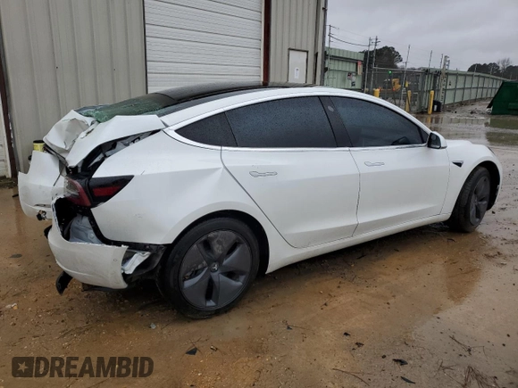 2020 Tesla Model 3 Standard Range Plus with VIN 5YJ3E1EA6LF799620, listed as a Copart auction lot 44887715 with 55,458 mi miles and Clean Title. Bid and sale history available at DreamBid. Image 3.
