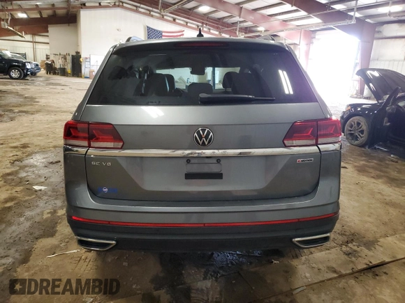 2021 Volkswagen Atlas SE with VIN 1V2HR2CA3MC552023, listed as a Copart auction lot 51486575 with 88,839 mi miles and Salvage title. Bid and sale history available at DreamBid. Image 6.