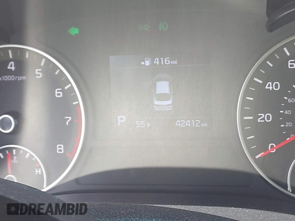 2019 Kia Optima EX with VIN 5XXGU4L19KG307229, listed as a IAAI auction lot 42159106 with 42,412 mi miles. Bid and sale history available at carsss.com. Image 15.