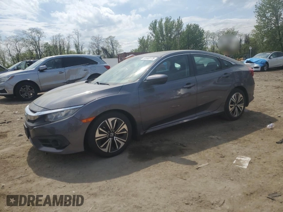2017 Honda Civic EX-T with VIN 2HGFC1F38HH650468, listed as a Copart auction lot 53440175 with 99,051 mi miles and Salvage Title. Bid and sale history available at carsss.com. Image 1.