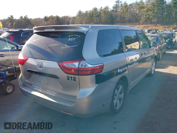 2015 Toyota Sienna L с VIN 5TDZK3DC6FS543494, выставлен на аукционе IAAI как лот 40984941 с пробегом 146 352 миль миль и . История ставок и продаж доступна на DreamBid. Изображение 4.