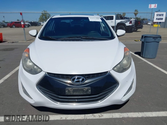 2013 Hyundai Elantra Coupe SE with VIN KMHDH6AE9DU022676, listed as a IAAI auction lot 41816486 with 158,326 mi miles. Bid and sale history available at carsss.com. Image 12.