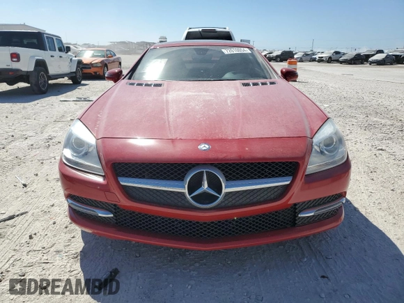 2014 Mercedes-Benz SLK-Class SLK 250 with VIN WDDPK4HA5EF085604, listed as a Copart auction lot 72010054 with 55,360 mi miles and Salvage Title. Bid and sale history available at carsss.com. Image 5.