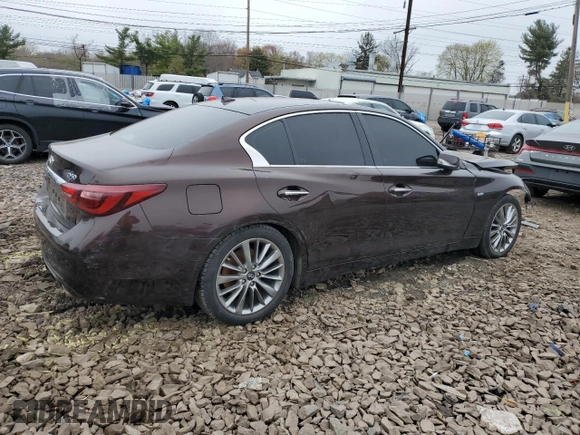 2019 Infiniti Q50 3.0t LUXE with VIN JN1EV7AP7KM512655, listed as a Copart auction lot 52543265 with 68,501 mi miles and Salvage Title. Bid and sale history available at carsss.com. Image 3.