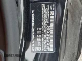 2024 BMW 4 Series 430i xDrive with VIN WBA43AT06RCR39091, listed as a Copart auction lot 85021434 with 23,956 mi miles and Clean Title. Bid and sale history available at carsss.com. Image 12.