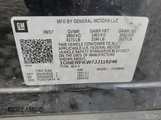 2018 Chevrolet Traverse LS with VIN 1GNERFKW7JJ119246, listed as a Copart auction lot 67047944 with 94,798 mi miles and Salvage Title. Bid and sale history available at carsss.com. Image 13.