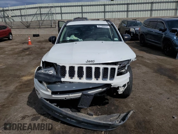 2016 Jeep Compass Sport with VIN 1C4NJDBB7GD725574, listed as a Copart auction lot 58993135 with Not provided miles and Salvage title. Bid and sale history available at DreamBid. Image 5.