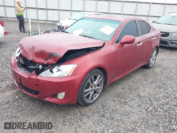 2008 Lexus IS with VIN JTHBK262085061532, listed as a IAAI auction lot 41931577 with 244,834 mi miles. Bid and sale history available at carsss.com. Image 17.