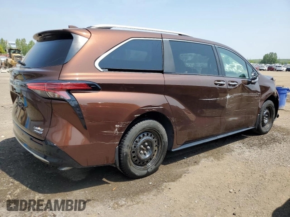 2024 Toyota Sienna LE z VIN 5TDGSKFCXRS148320, wystawiony jako Copart lot #59415445 z przebiegiem 14 883 mil mil oraz Szkoda całkowita • Salvage title. Historia ofert i sprzedaży dostępna na DreamBid. Obrazek 3.