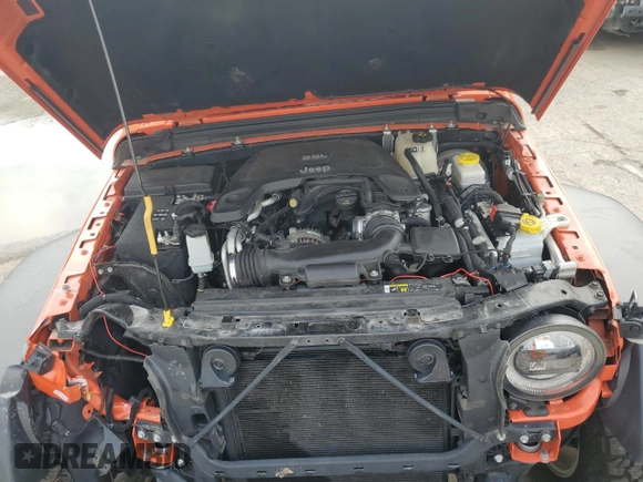 2018 Jeep Wrangler Unlimited Sport with VIN 1C4HJXDG5JW273904, listed as a Copart auction lot 66442065 with 92,977 mi miles and Salvage title. Bid and sale history available at DreamBid. Image 12.