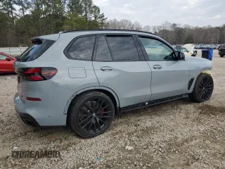 2024 BMW X5 M60i with VIN 5UX33EU08R9V21258, listed as a Copart auction lot 43411295 with 8,755 mi miles and Salvage Title. Bid and sale history available at carsss.com. Image 3.